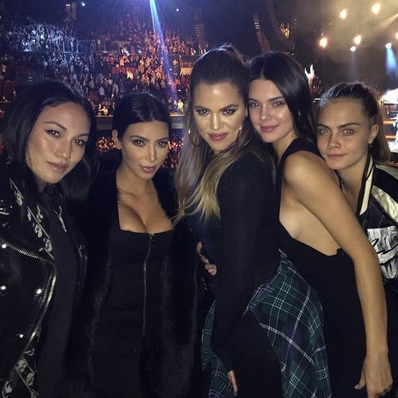 Kardashians sam smith concert 1