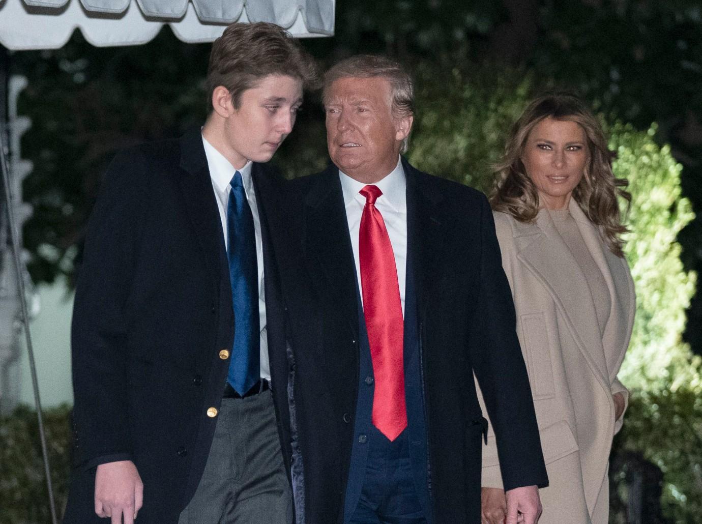 donald melania trump war over barron join presidential campaign