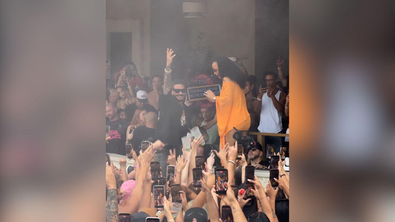 image of Nikki Hall became emotional as DJ Pauly D placed the engagement ring on her finger.