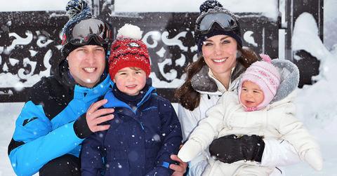 kate middleton prince william skiing george charlotte