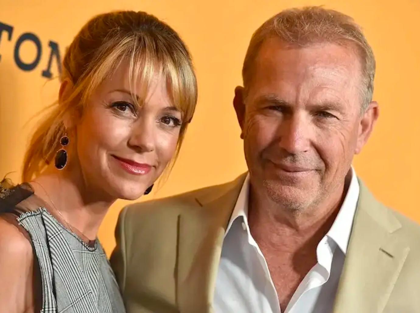 Kevin Costner's estranged wife wears Prada purse after begging