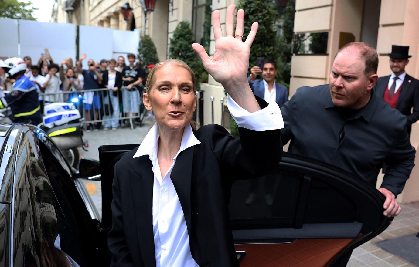 celine dion spotted paris