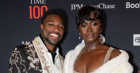 Photo of Noah Lyles and Junelle Bromfield.