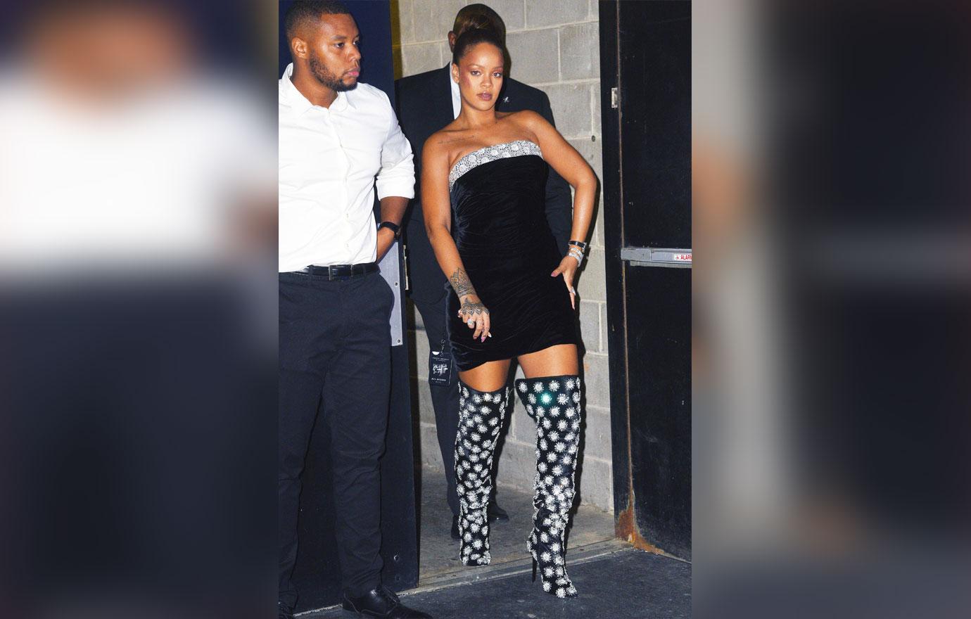 Rihanna stuns mini dress