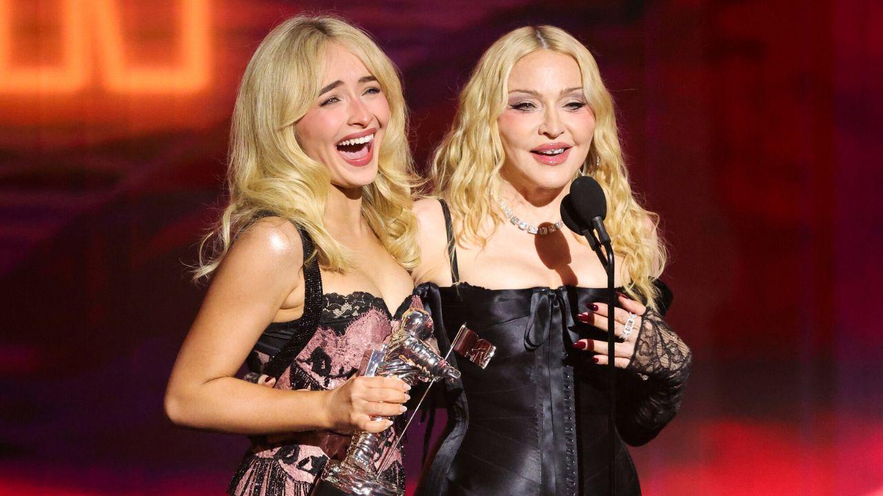 Sabrina Carpenter Took 5 Days to Respond After Madonna Reached Out and Asked Her to Do a Duet, Queen of Pop Reveals at 2026 VMAs: Watch
