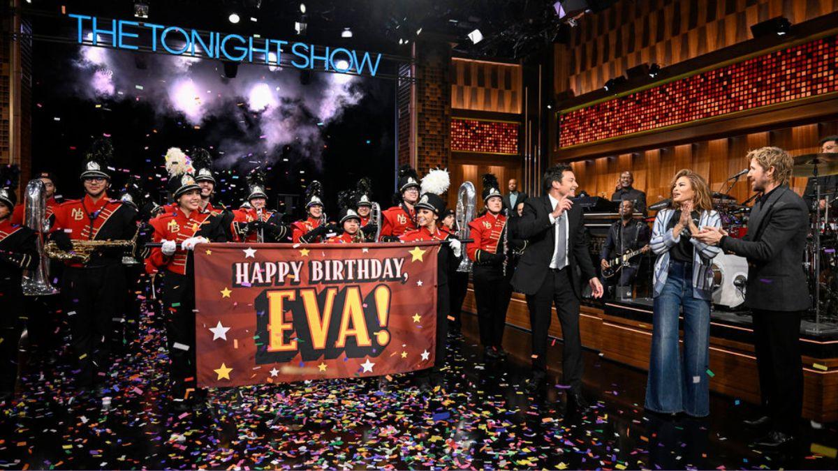 Image of Ryan Gosling surprised his partner for her birthday.