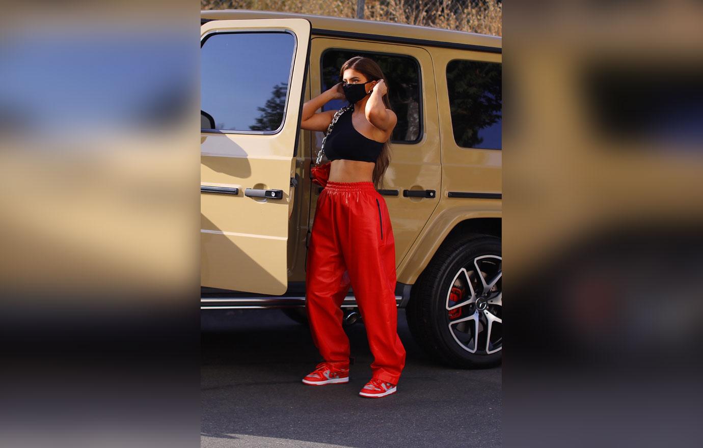 Kylie Jenner is red hot as she is seen leaving a photoshoot