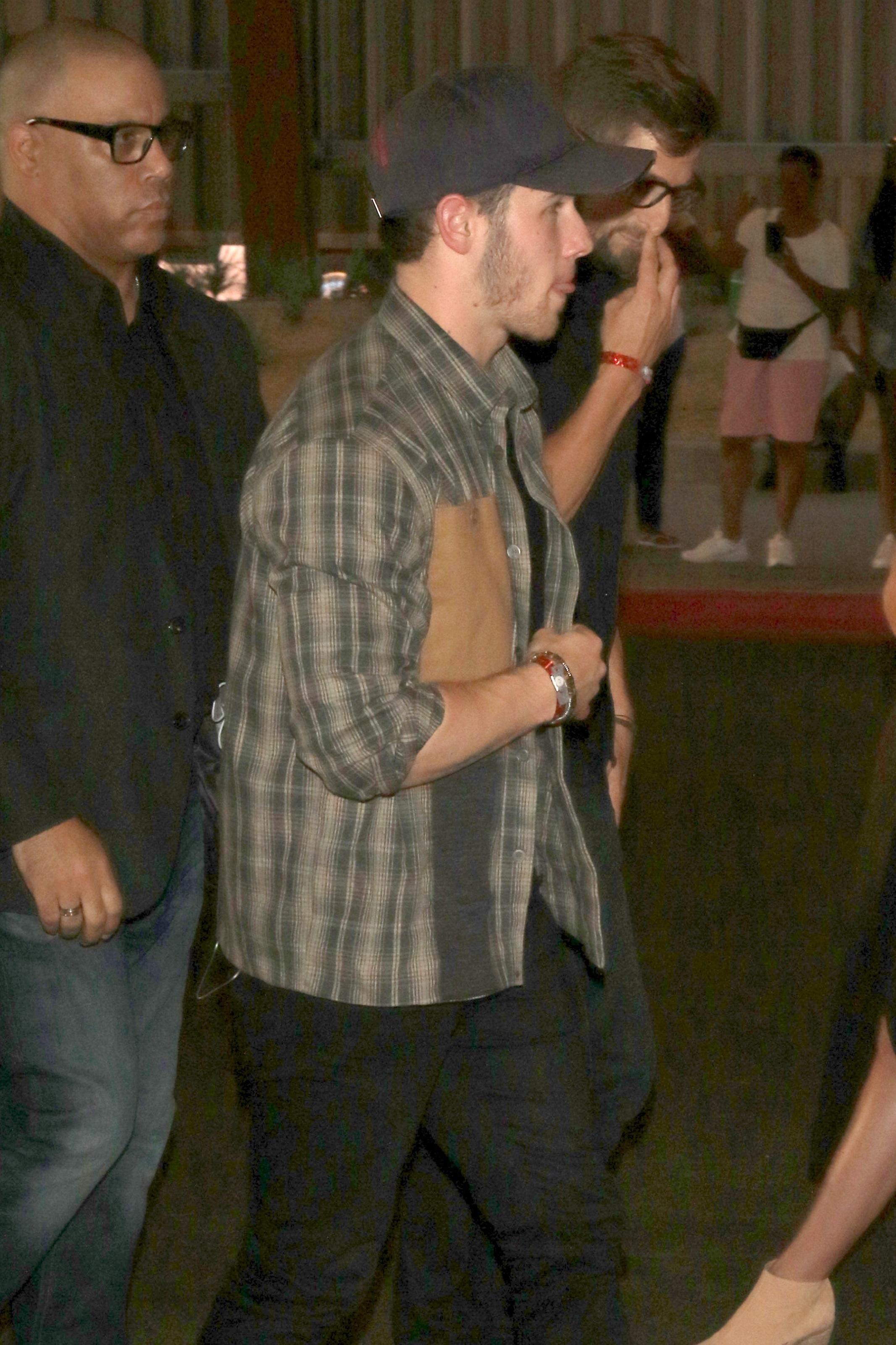 Nick Jonas at the Mayweather VS McGregor VIP Pre Fight Party Arrivals