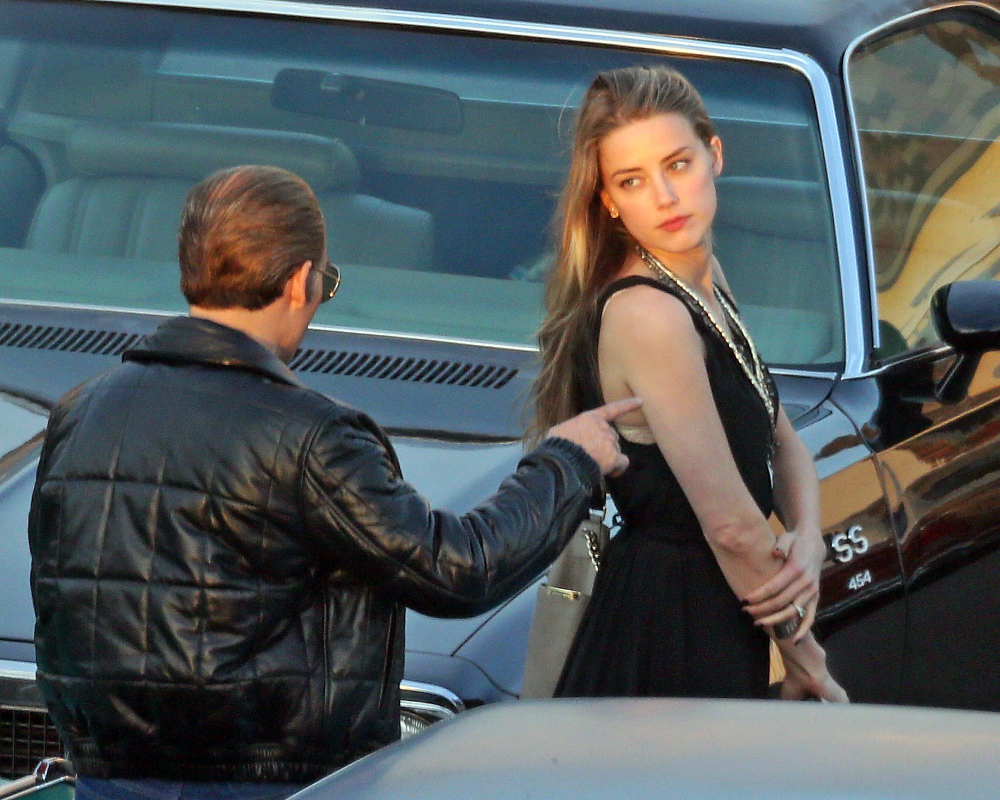 Amber Heard visits Johnny Depp in Boston as he portrays Whitey Bulger in the filming of &#8216;Black Mass&#8217;