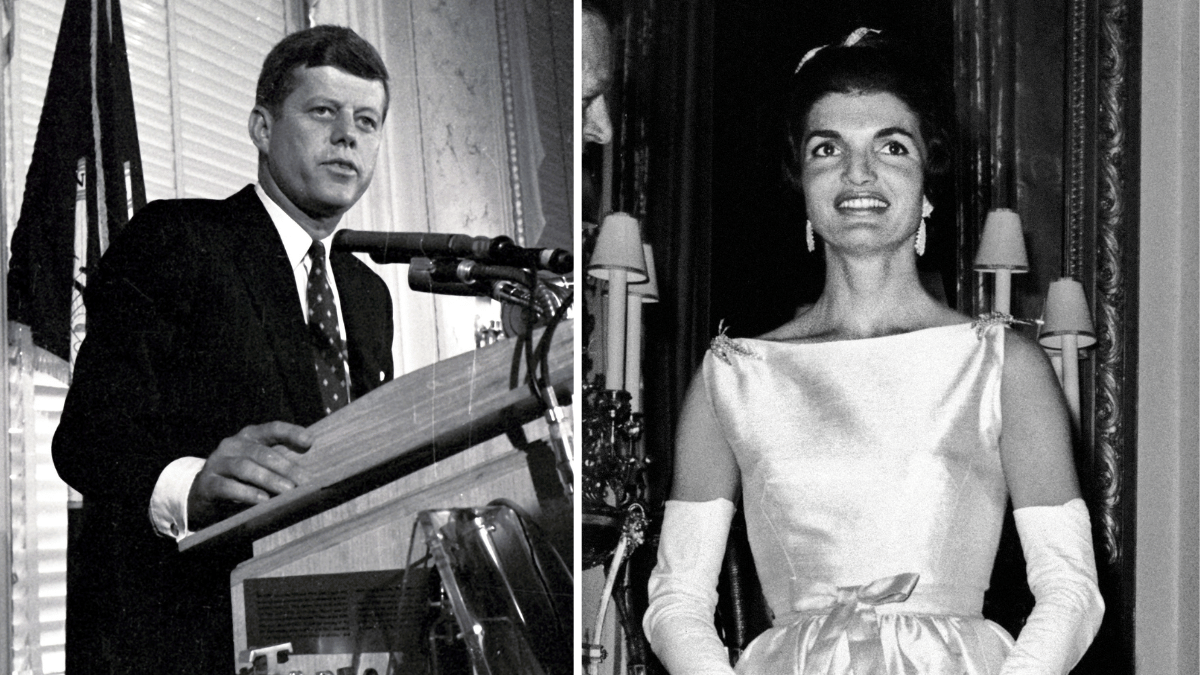 Photo of John F. Kennedy and Jackie Kennedy 