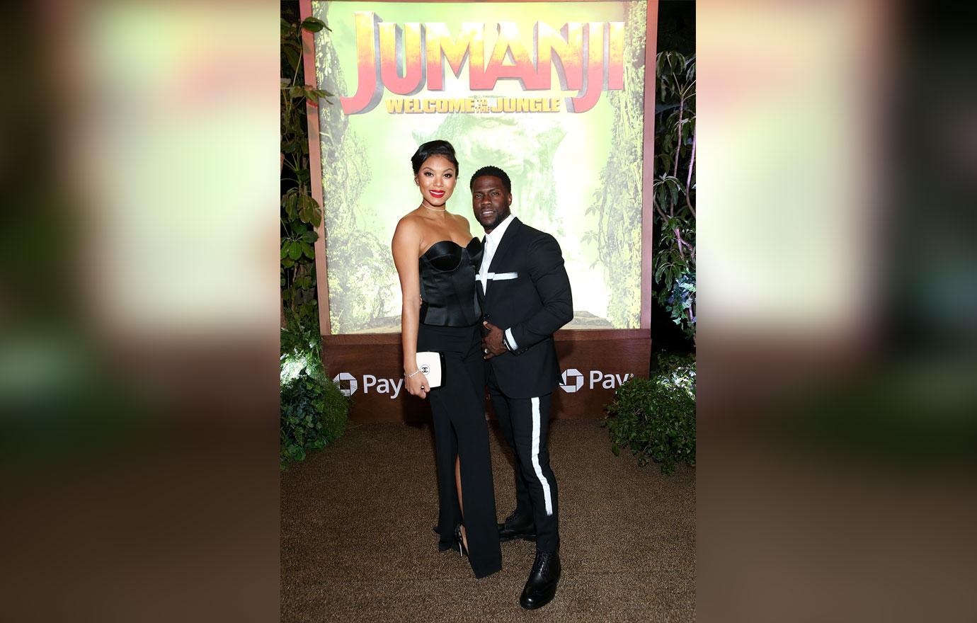 Kevin Hart Eniko Parrish Jumanji Premiere Son Pics 04