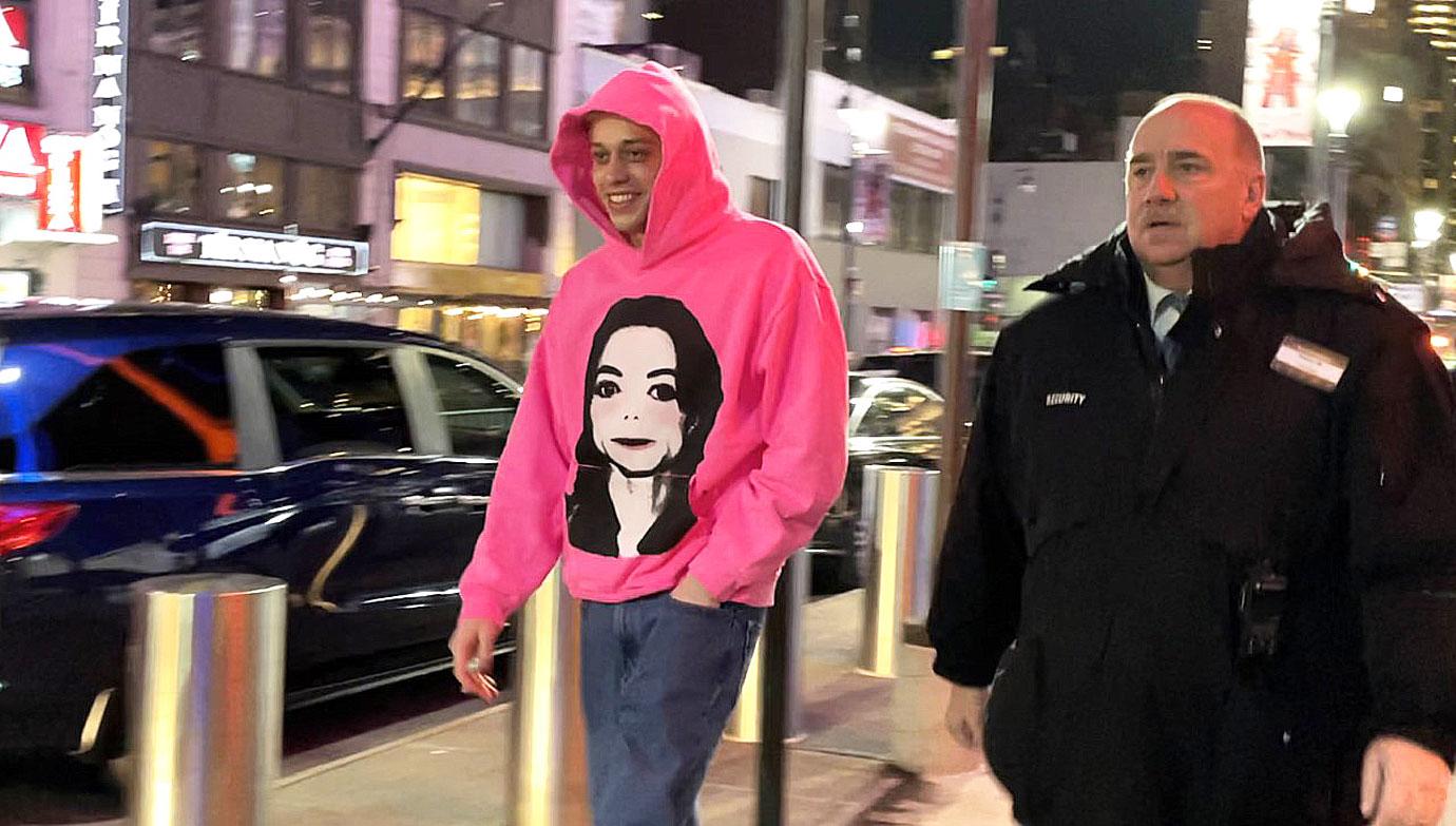 pete davidson all smiles giggles first christmas kim kardashian