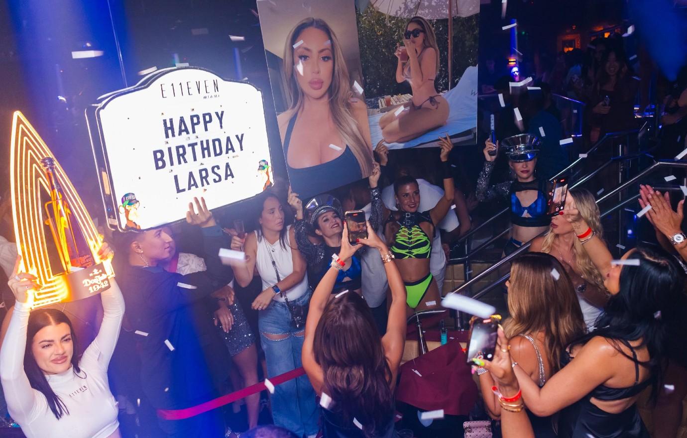 larsa pippen celerbates th birthday at eeven miami