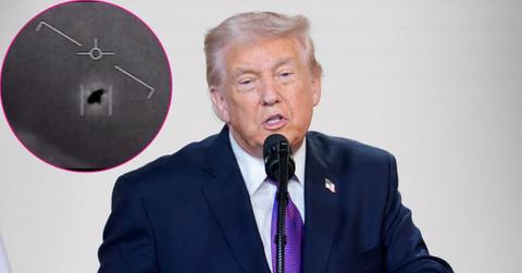 composite photo of donald trump and a ufo