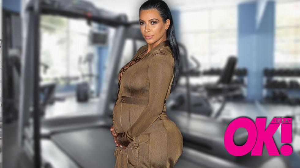 Kim kardashian pregnancy workout