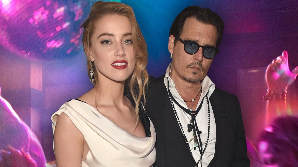 Amber heard johnny depp partying