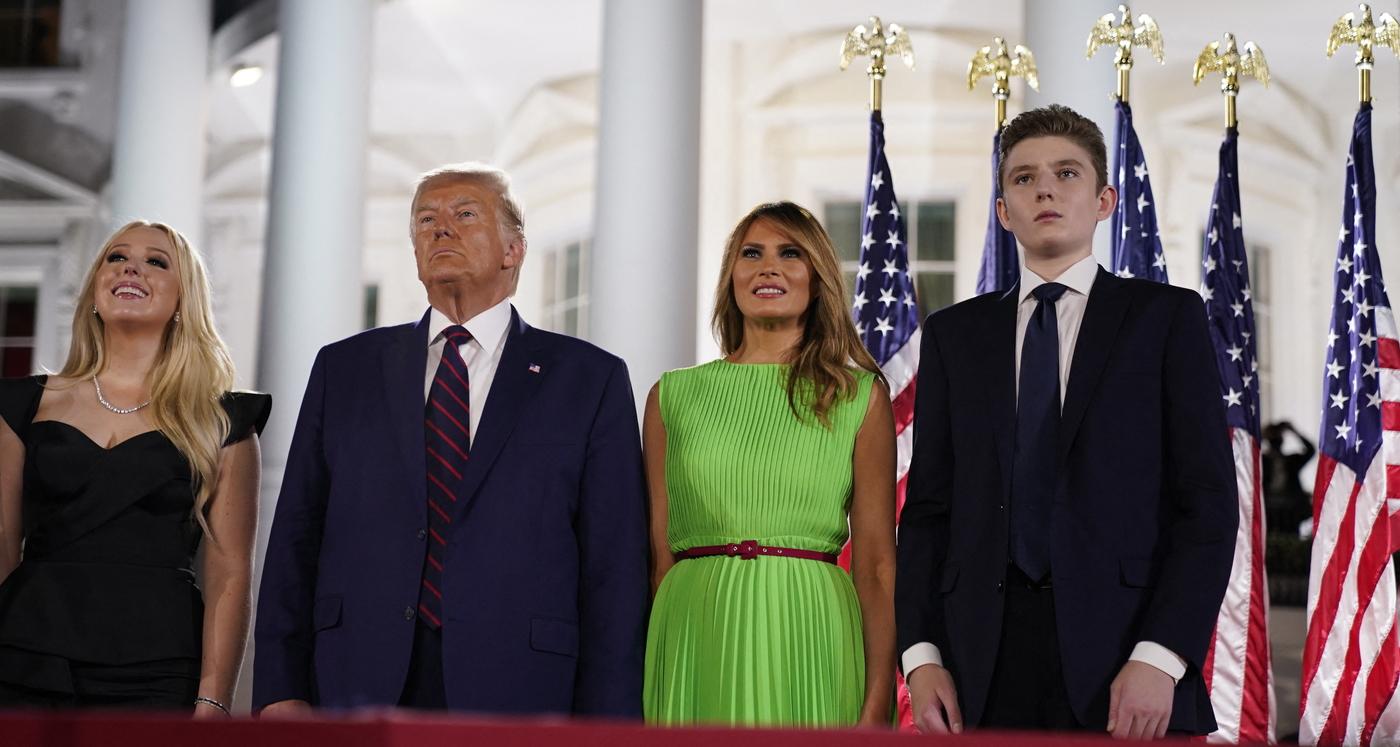 barron trump found out dad donald got shot