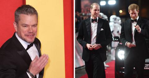 matt damon refuses end friendship prince harry please prince william