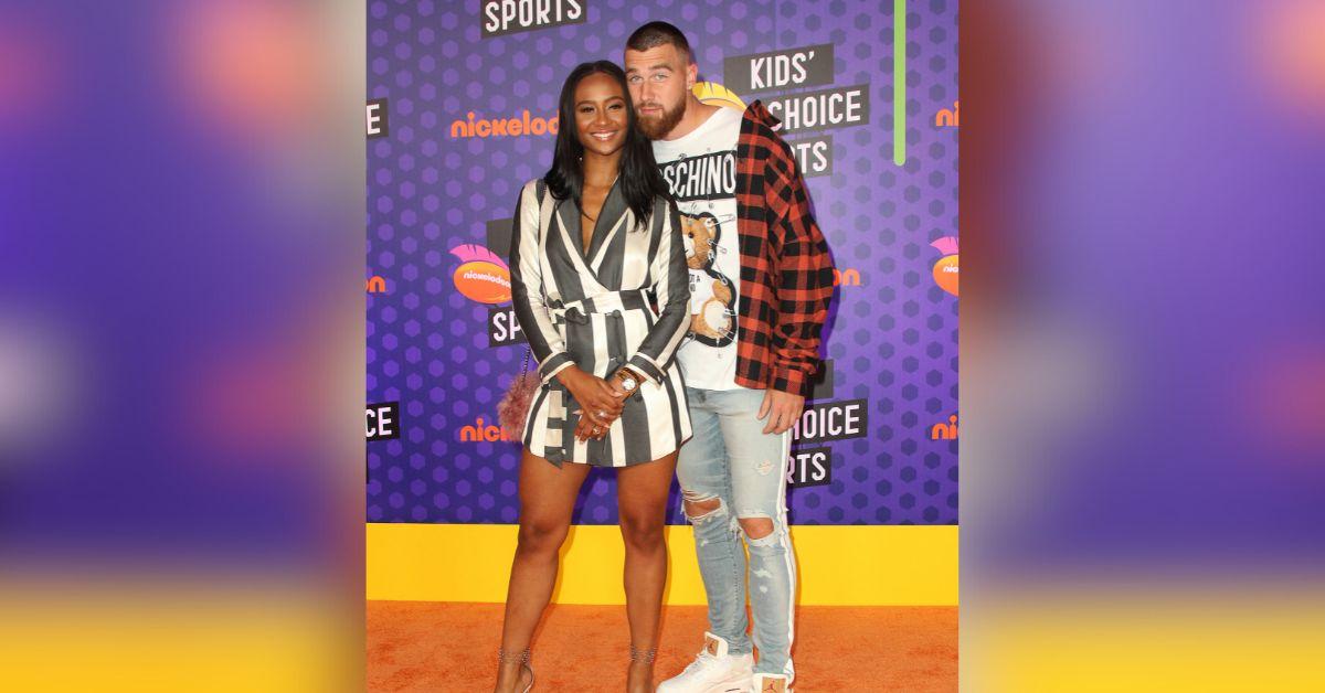 travis kelce kayla nicole rare comment relationship