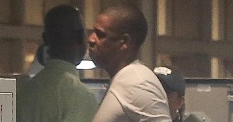 Jay z leaves hospital beyonce twins birth feature