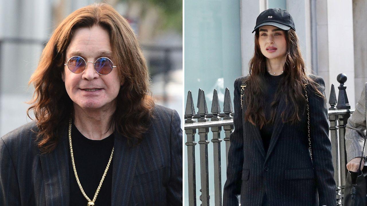 Split Photo of Ozzy Osbourne and Aimee Osbourne