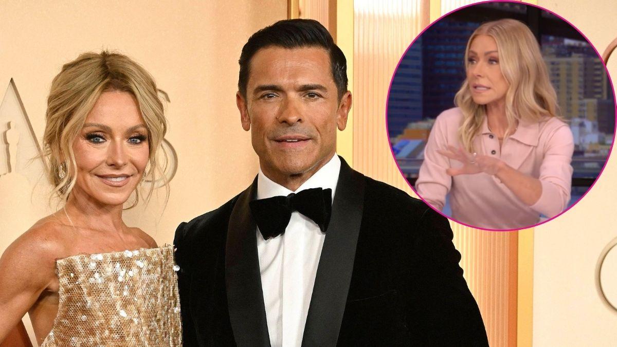 Composite photo of Kelly Ripa and Mark Consuelos.