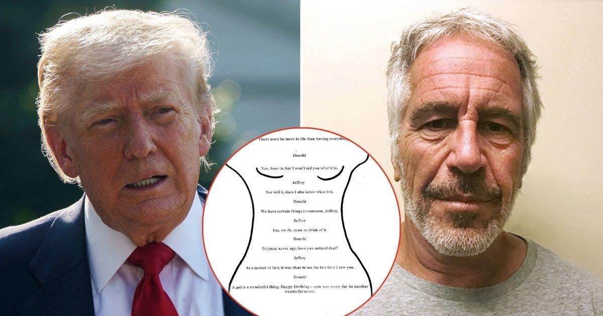 Donald Trump Busted: Photo of Lewd Birthday Card He Sent to Jeffrey Epstein Uncovered After President Claimed Report Was 'Fake'
