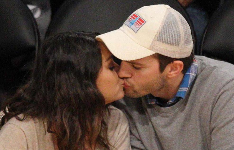Mila Kunis and Ashton Kutcher get away from the baby for a night