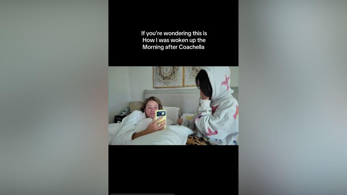 Image of Alix Earle laughed at Alex Cooper's TikTok.
