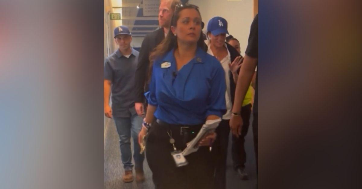 image of Fans had mixed reactions about the couple's attendance at Dodgers Stadium.