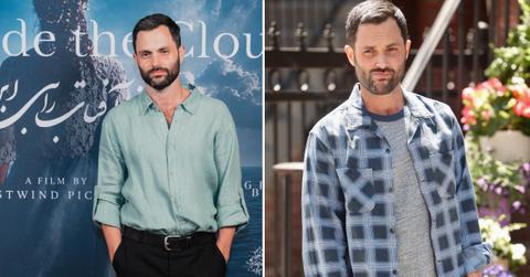 split of Penn Badgley.