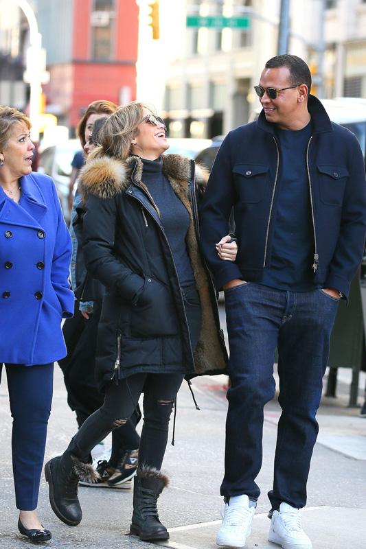 Jennifer Lopez and  Alex Rodriguez are going strong as they take a stroll in NYC