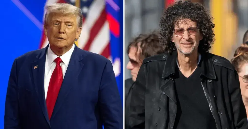 Composite photo of Donald Trump and Howard Stern