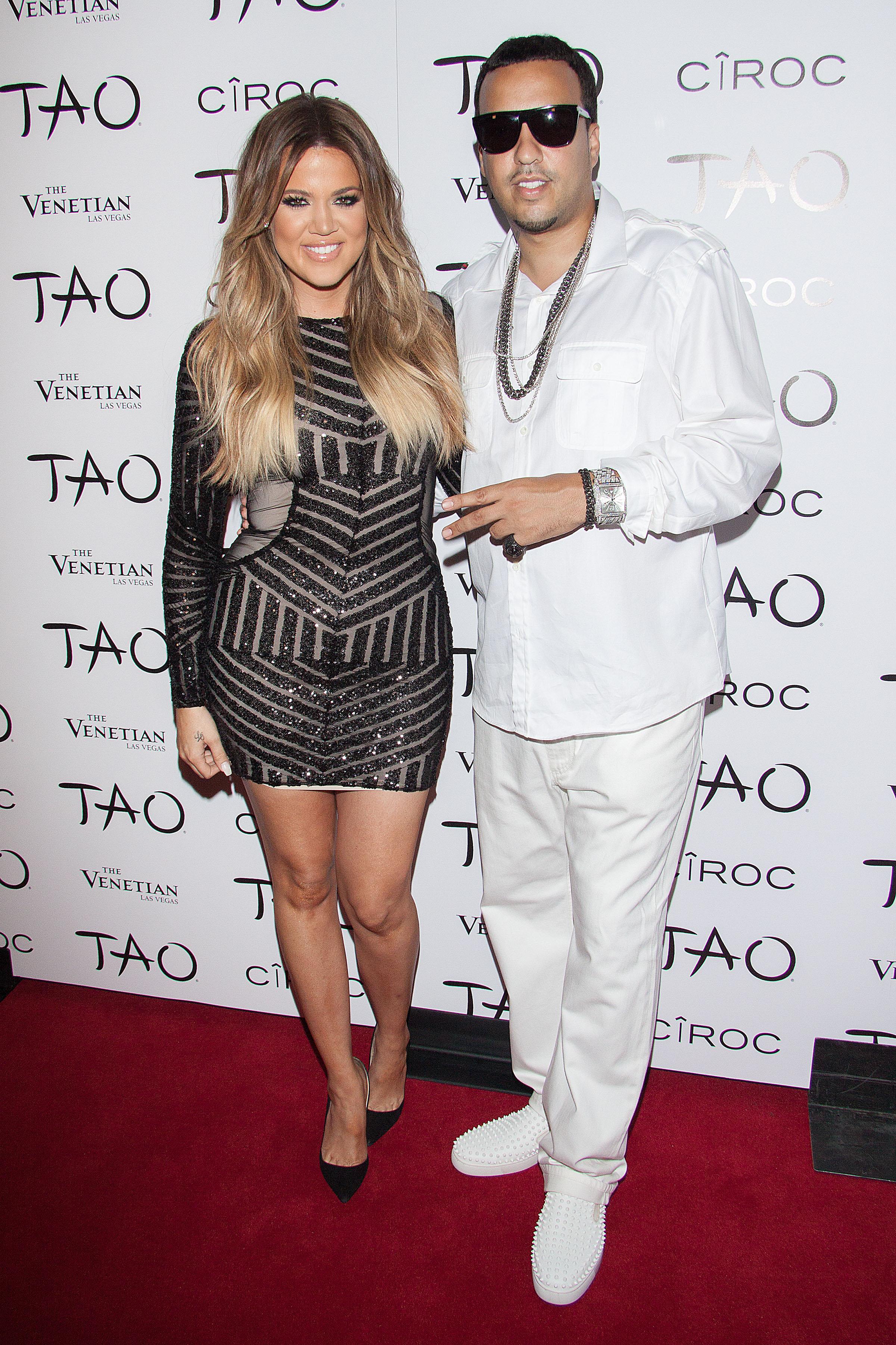 Khloe Kardashian and French Montana celebrate Fourth of July weekend at TAO Nightclub in Las Vegas