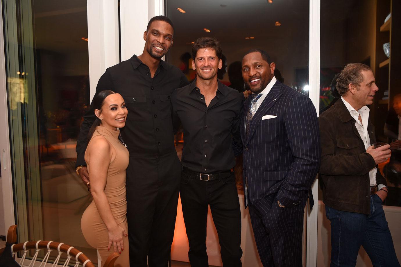 Adrienne Bosh Chris Bosh Wayne Boich Ray Lewis Radar