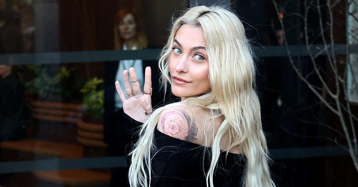 Paris Jackson Shows Off Her Chest in See-Through Black Dress at Paris Fashion Week — See Risqué Photos