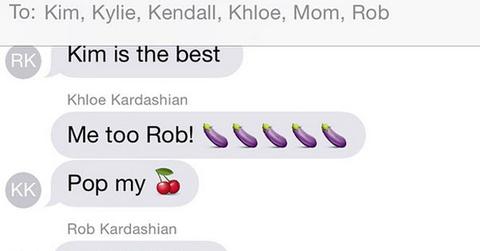 Kourtney kardashian family text 2