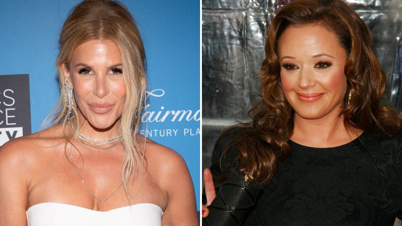 Split images of Tracy Tutor and Leah Remini