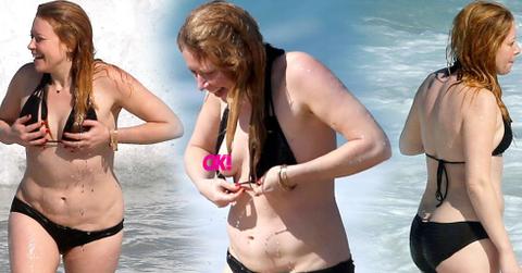 Natasha lyonne orange is the black bikini nipple slip