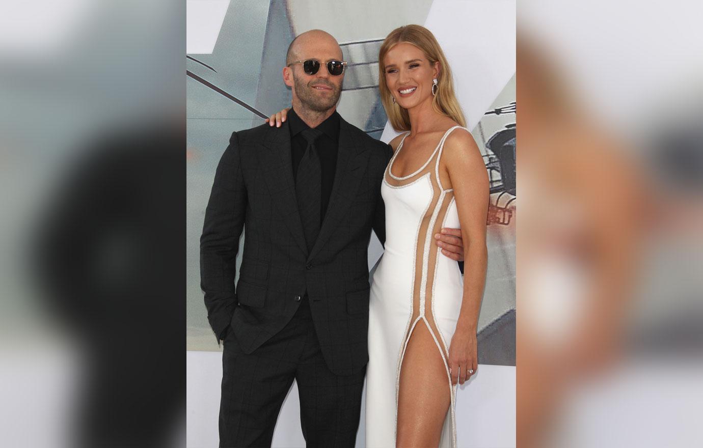 Rosie Huntington-Whiteley Arrives With Jason Statham On Red Carpet