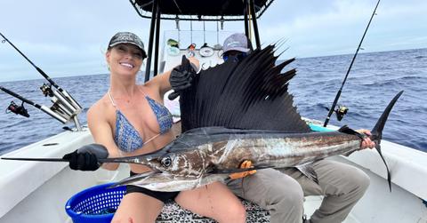 meet the bikini model who spends her free time reeling in pound fish