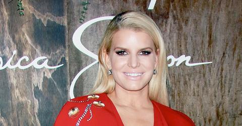 Jessica Simpson Wearing Red