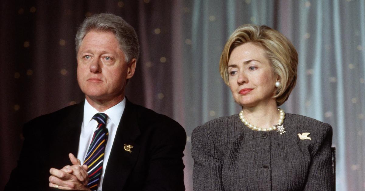 Image of Bill and Hillary Clinton previously tried to get by with written statements regarding their 'little' information about Jeffrey Epstein.