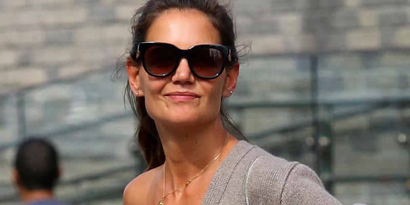 Katie Holmes Shows Some Skin Outing Daughter Suri NYC