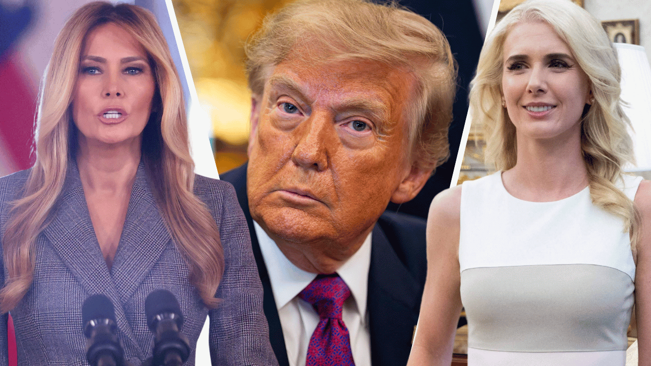 Composite photo of Melania Trump, Donald Trump and Natalie Harp.