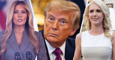 Composite photo of Melania Trump, Donald Trump and Natalie Harp.