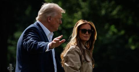 Photo of Donald Trump and Melania Trump