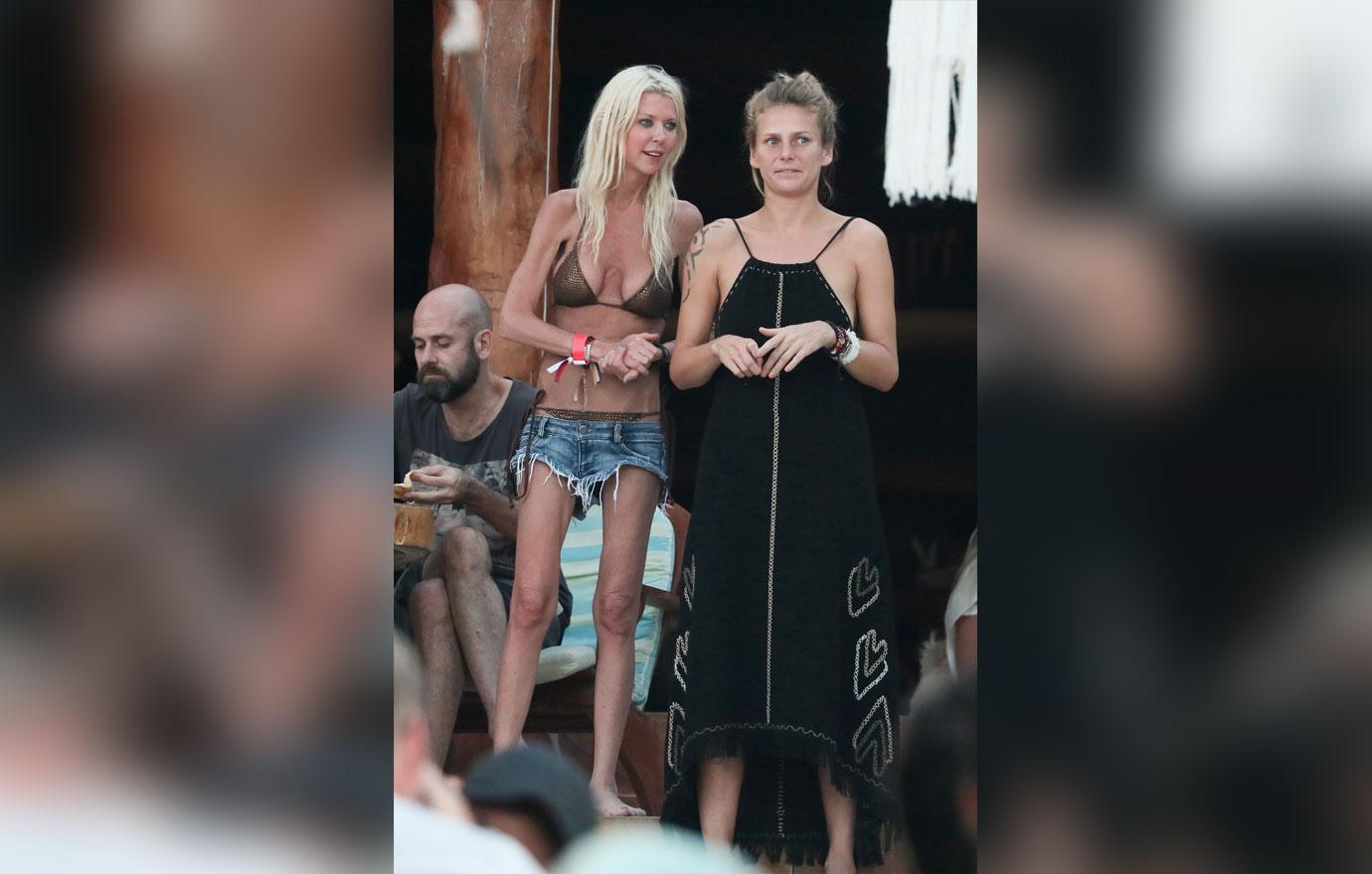 *EXCLUSIVE* Tara Reid enjoys some down time with friends in Tulum