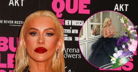 christina aguilera topless photo paris fashion week