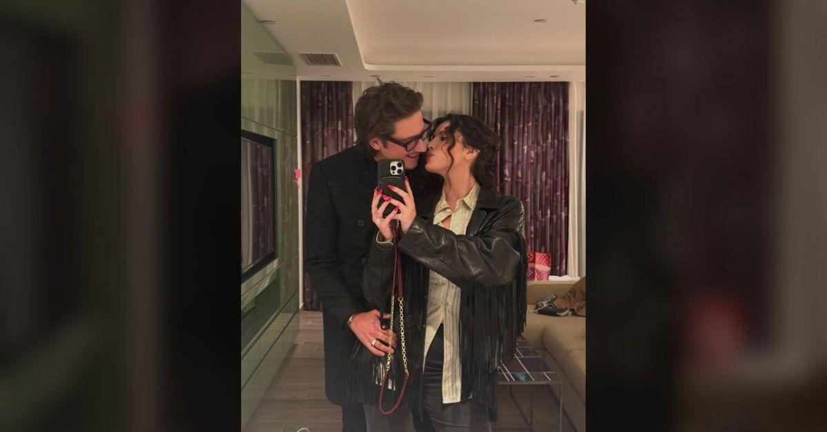 Photo Bella Thorne and Mark Emms while at the party of a mutual friend.